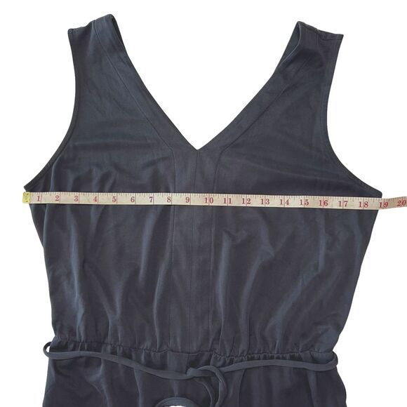 Sigrid Olsen Modal Blend Wide Leg Jumpsuit Romper Rayon Blend Size Medium Blue - Picture 7 of 14